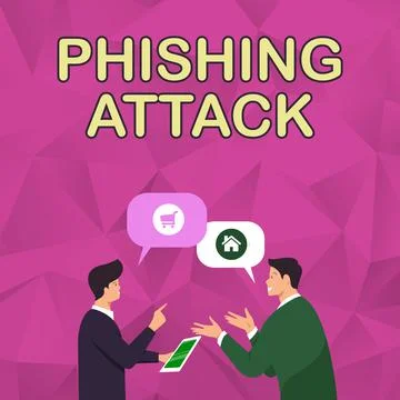 Writing displaying text Phishing Attack. Conceptual photo attempt to gain Illustration