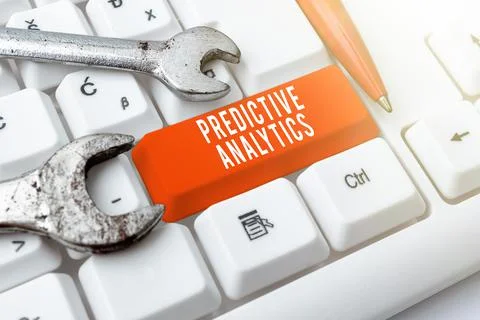Writing displaying text Predictive Analytics. Business concept Optimize Foto stock