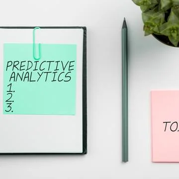 Writing displaying text Predictive Analytics. Internet Concept Optimize Foto stock