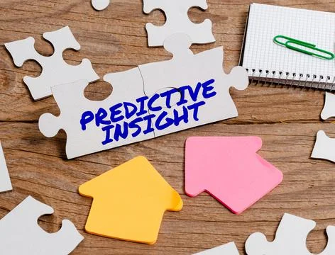 Writing displaying text Predictive Insight. Word Written on Proactive Fault 스톡 사진