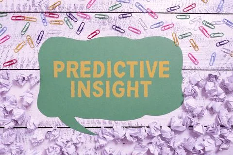 Writing displaying text Predictive InsightProactive Fault Management System an 写真素材