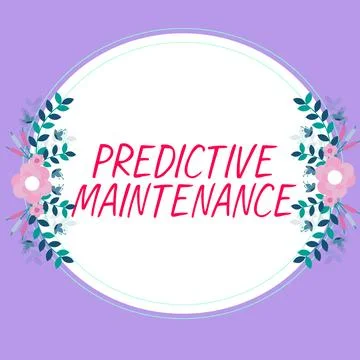 Writing displaying text Predictive Maintenance. Conceptual photo Predict when Stock Illustration