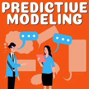 Writing displaying text Predictive Modeling. Conceptual photo maintenance Stock Illustration