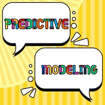 Writing displaying text Predictive Modeling. Conceptual photo maintenance Stock Illustration