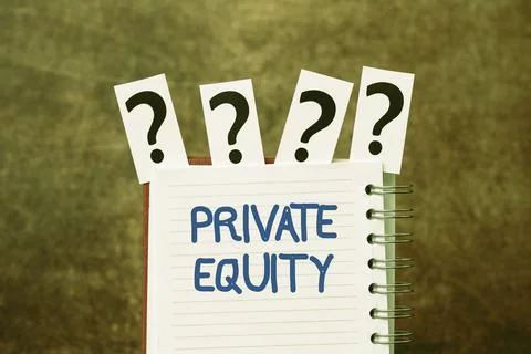 Writing displaying text Private Equity. Internet Concept limited partnerships Stockfoto's