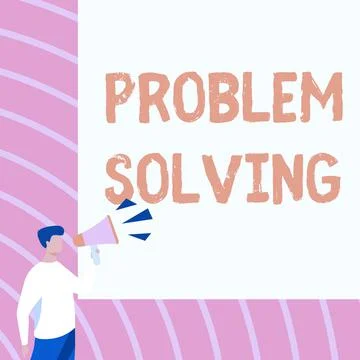 Writing displaying text Problem Solving. Internet Concept having a good Illustrazione stock