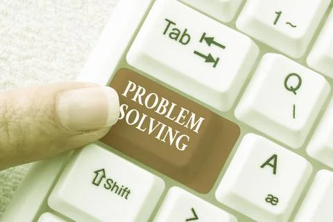 Writing displaying text Problem Solving. Internet Concept process of finding Stock Photos