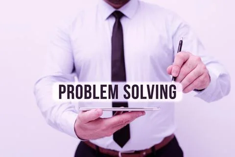 Writing displaying text Problem Solving. Business concept to find an answer or Foto stock
