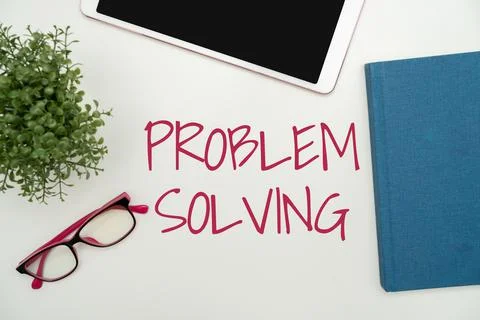Writing displaying text Problem Solving. Business idea to find an answer or Foto stock