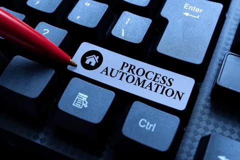 Writing displaying text Process Automation. Word for Transformation Streamlined Foto stock