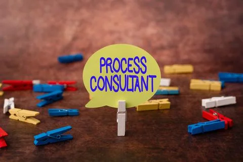 Writing displaying text Process Consultant. Conceptual photo someone researching Foto stock