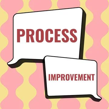 Writing displaying text Process Improvement. Conceptual photo Optimization Meet Stock Illustration