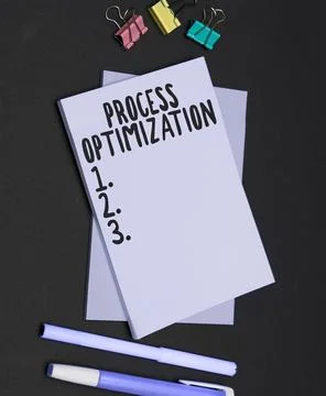Writing displaying text Process Optimization. Word Written on Improve Stock Photos