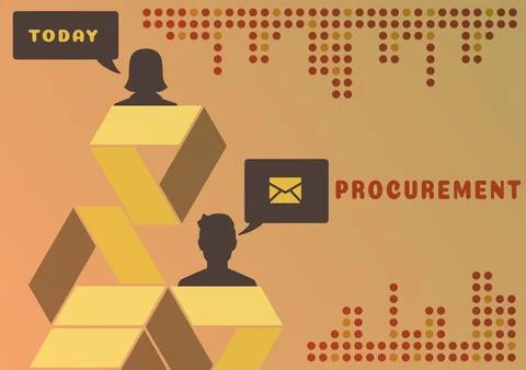 Writing displaying text Procurement. Internet Concept Procuring Purchase of Stock Illustration