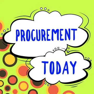Writing displaying text Procurement. Internet Concept Procuring Purchase of Stock Illustration