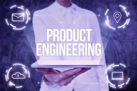Writing displaying text Product Engineering. Concept meaning process of Stock Photos