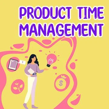 Writing displaying text Product Time Management. Conceptual photo process of Stock Illustration