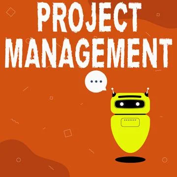 Writing displaying text Project Management. Conceptual photo Application Process Illustrazione stock