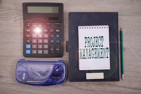 Writing displaying text Project Management. Word for Application Process Skills Stock Photos