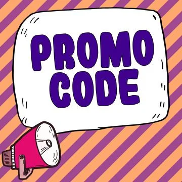 Writing displaying text Promo Code. Word for digital numbers that give you good Stock Illustration