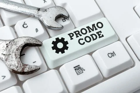 Writing displaying text Promo Code. Internet Concept letters or numbers that Stock Photos