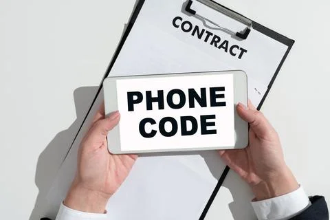 Writing displaying text Promo Code. Business overview digital numbers that give Stock Photos