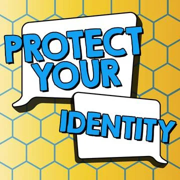 Writing displaying text Protect Your Identity. Word Written on secure from data 스톡 일러스트