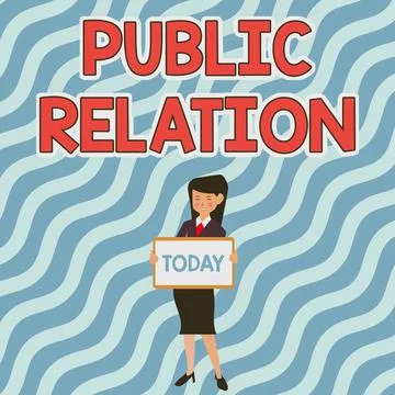 Writing displaying text Public Relation. Word Written on practice of Illustrazione stock