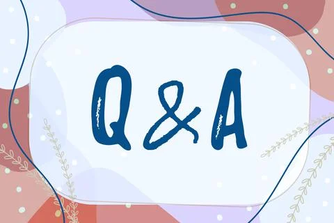 Writing displaying text Q And A. Business concept defined as questions being Stock Illustration