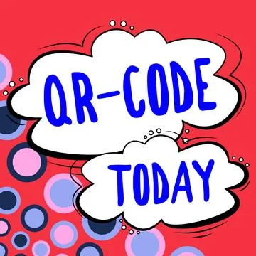 Writing displaying text Qr Code. Business concept the trademark for a type of Stock Illustration
