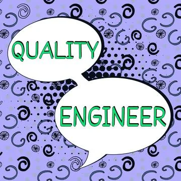 Writing displaying text Quality Engineer. Business concept findings of the study Stock Illustration