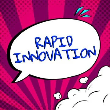 Writing displaying text Rapid Innovation. Business concept characteristic of a Illustration
