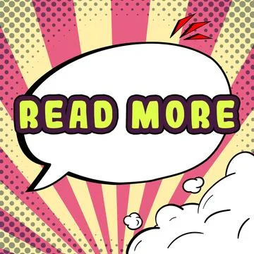 Writing displaying text Read More. Conceptual photo Provide more time or Stock Illustration