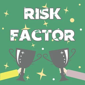 Writing displaying text Risk Factor. Business idea Characteristic that may Stock Illustration
