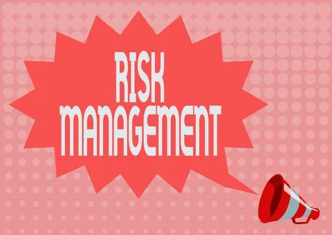 Writing displaying text Risk Management. Word Written on evaluation of financial Stockillustratie