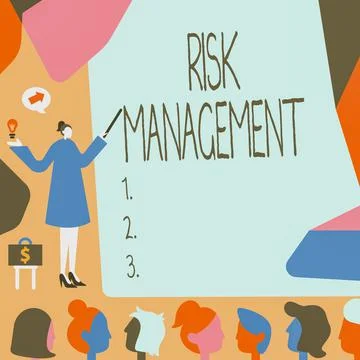 Writing displaying text Risk Management. Business concept evaluation of Stock Illustration