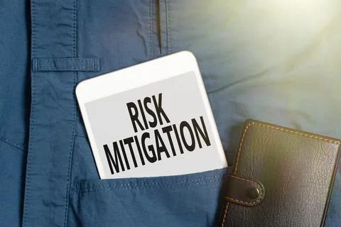 Writing displaying text Risk Mitigation. Conceptual photo strategy to prepare Stock Photos