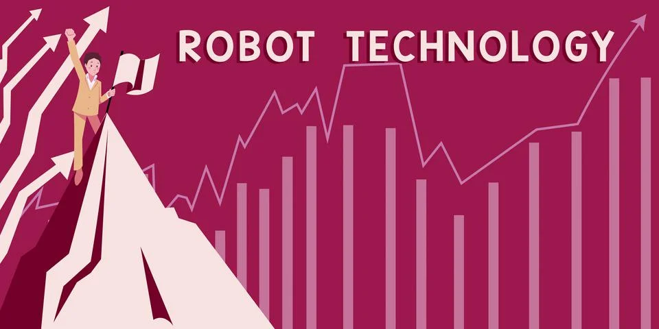 Writing displaying text Robot Technology. Conceptual photo develop machines that Stock Illustration
