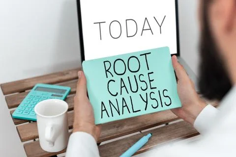 Writing displaying text Root Cause Analysis. Word Written on Method of Problem 스톡 사진