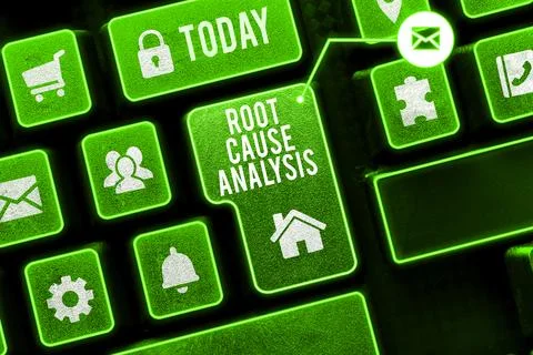Writing displaying text Root Cause Analysis. Business showcase Method of Problem 스톡 사진