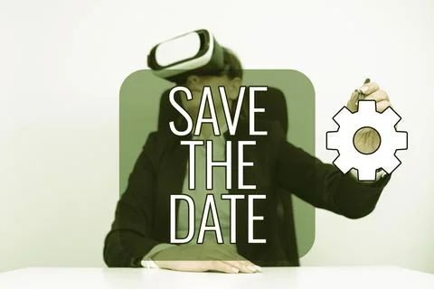 Writing displaying text Save The Date. Internet Concept Systematized events Stock Photos