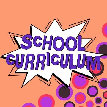 Writing displaying text School Curriculum. Internet Concept designed to provide Stock Illustration