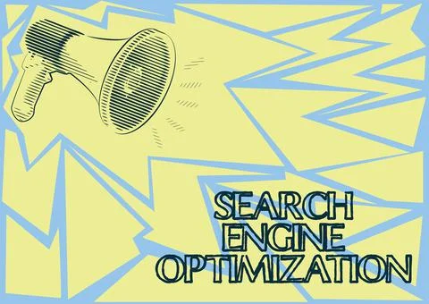 Writing displaying text Search Engine Optimization. Word for Increase of Stock Illustration
