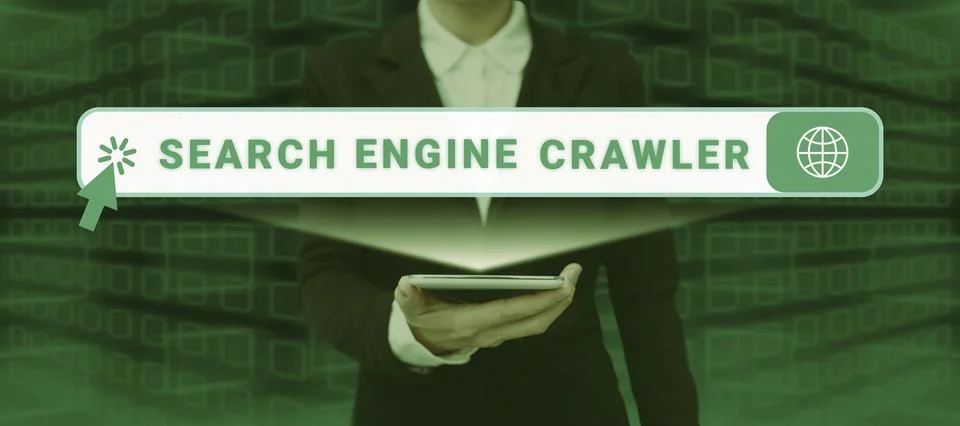 Writing displaying text Search Engine Crawler. Conceptual photo program or 写真素材