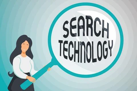 Writing displaying text Search Technology. Conceptual photo service that allows Stock Illustration