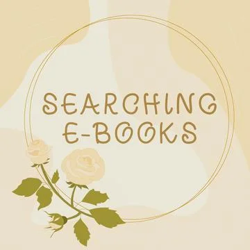 Writing displaying text Searching E Booksquestion. Word Written on Looking for Stock Illustration