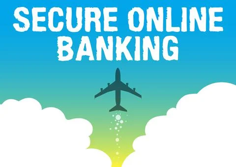 Writing displaying text Secure Online Banking. Word Written on Safe way of Ilustração Stock