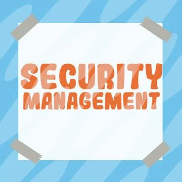 Writing displaying text Security Management. Internet Concept is the Stock Illustration