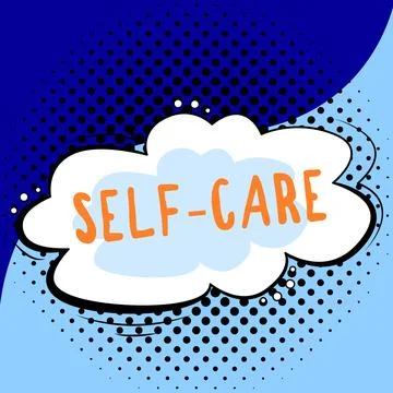 Writing displaying text Self Care. Word for the practice of taking action to Stock Illustration