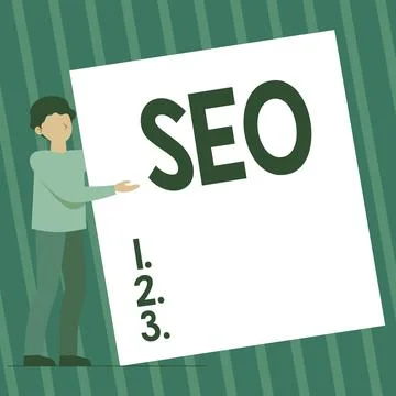 Writing displaying text Seo. Conceptual photo incredibly effective way to market Stock Illustration